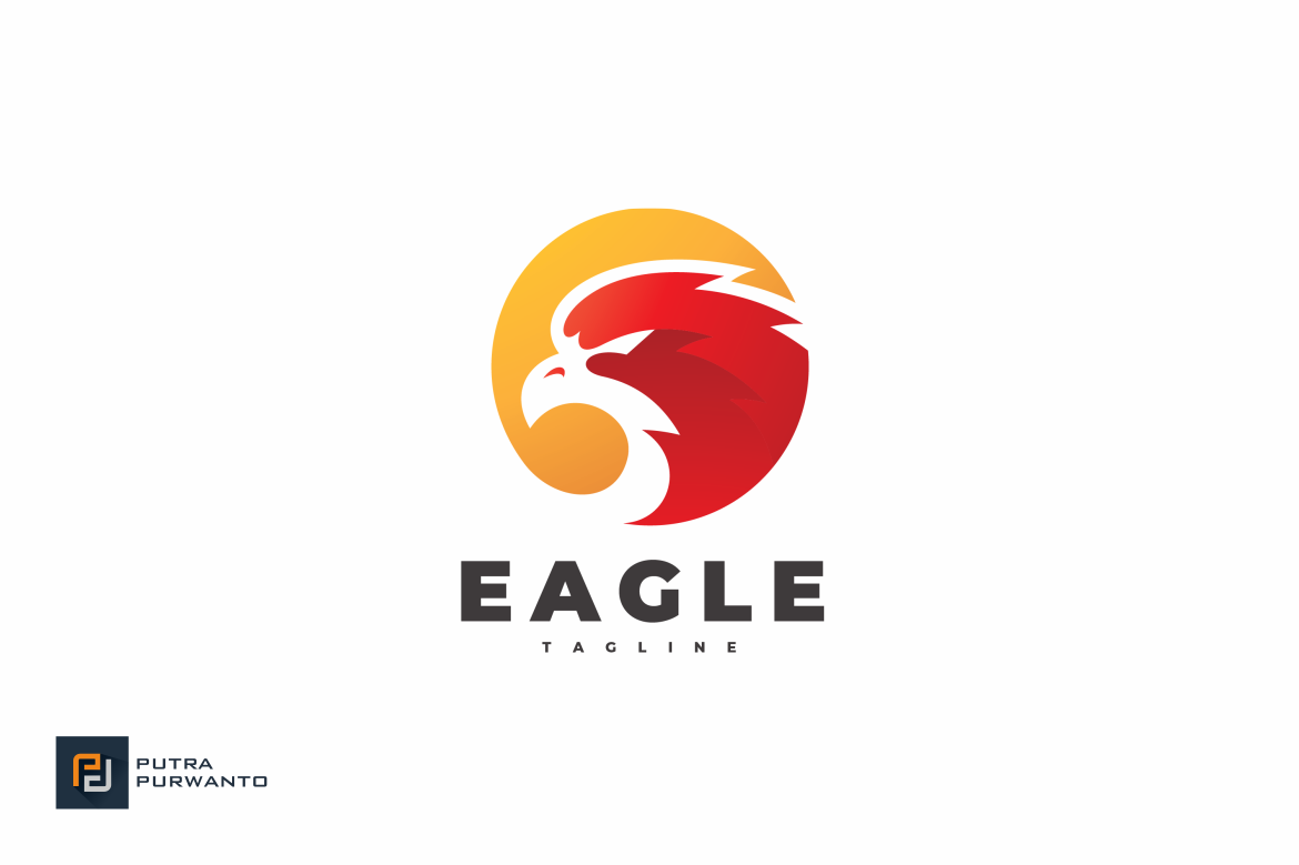 Modern Eagle Falcon Logo Design | Branding & Logo Templates ~ Creative ...