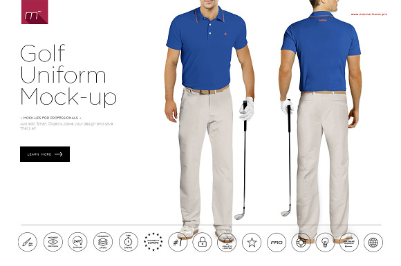 Download Golf Uniform Mock Up Creative Photoshop Templates Creative Market