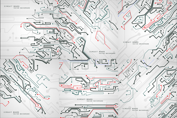 Circuit Board Vector Background Pre Designed Illustrator Graphics Creative Market