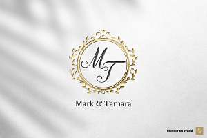 Wedding Monogram MM  Branding & Logo Templates ~ Creative Market