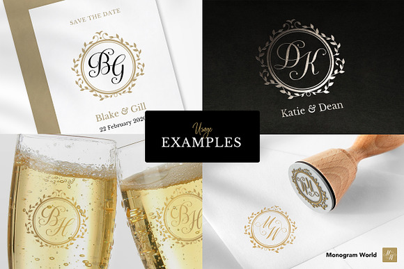 Wedding Monogram MA  Branding & Logo Templates ~ Creative Market