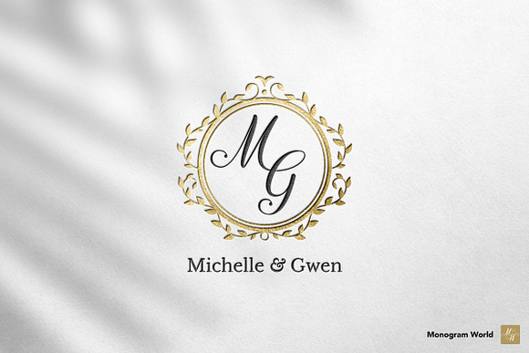 Wedding Monogram MA  Branding & Logo Templates ~ Creative Market