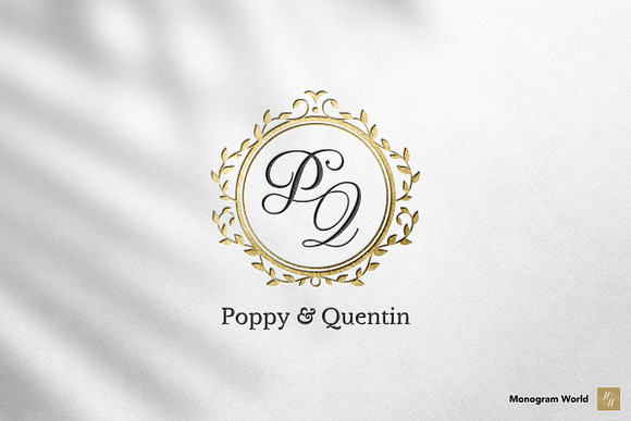 Wedding Monogram PM  Branding & Logo Templates ~ Creative Market