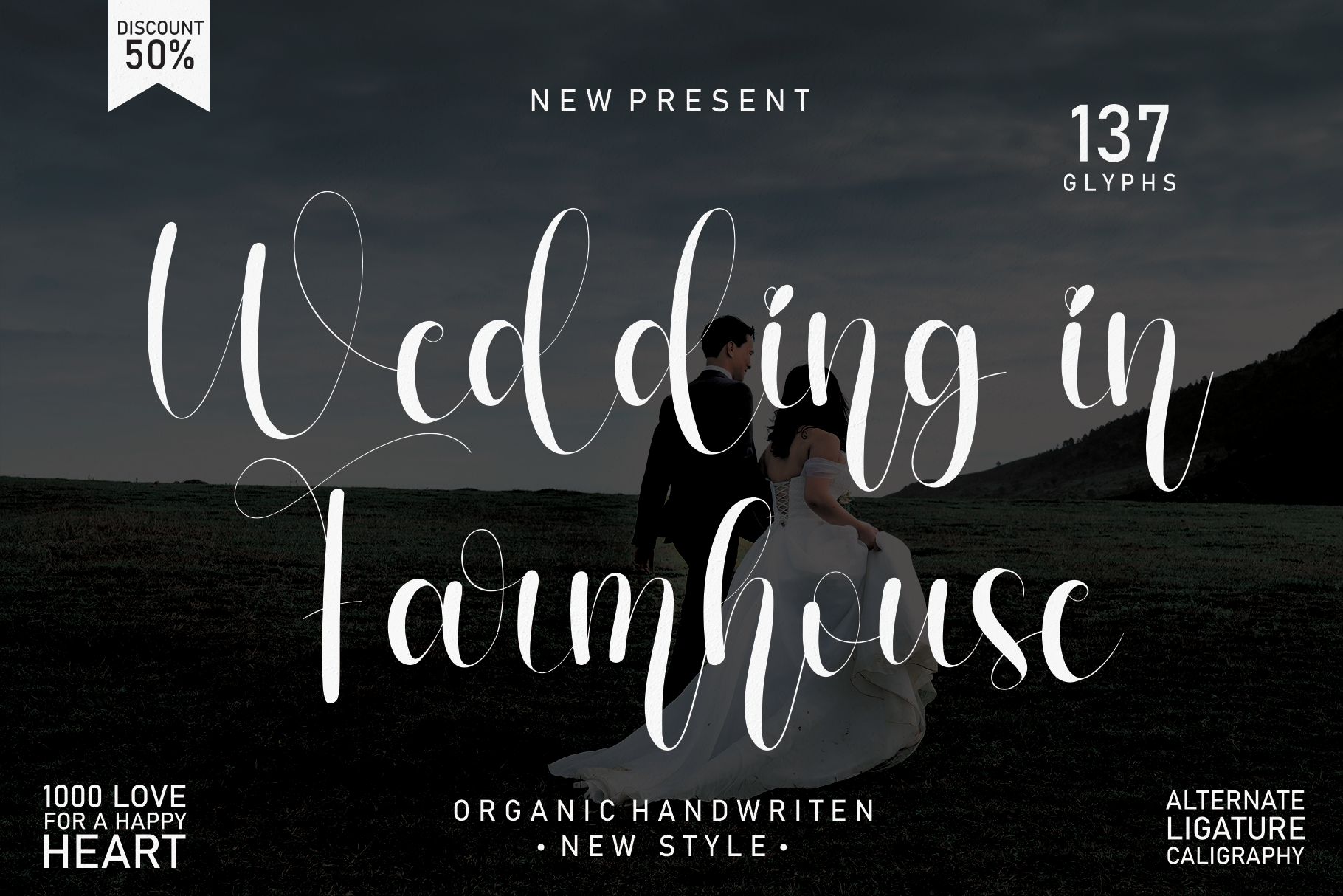 Wedding In Farmhouse font | Script Fonts ~ Creative Market