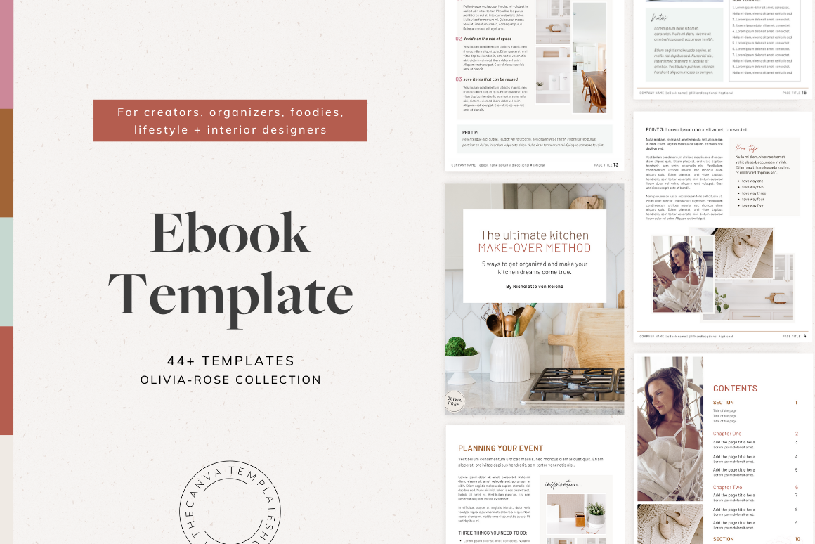 Olivia-Rose Canva Ebook Template | Templates & Themes ~ Creative Market