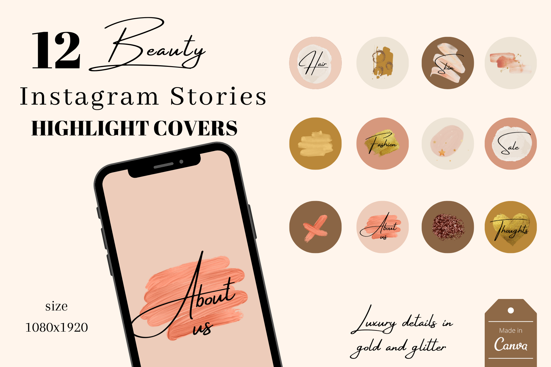 BEAUTY INSTAGRAM STORY HIGHLIGHT COVERS TEMPLATES | Creative Market