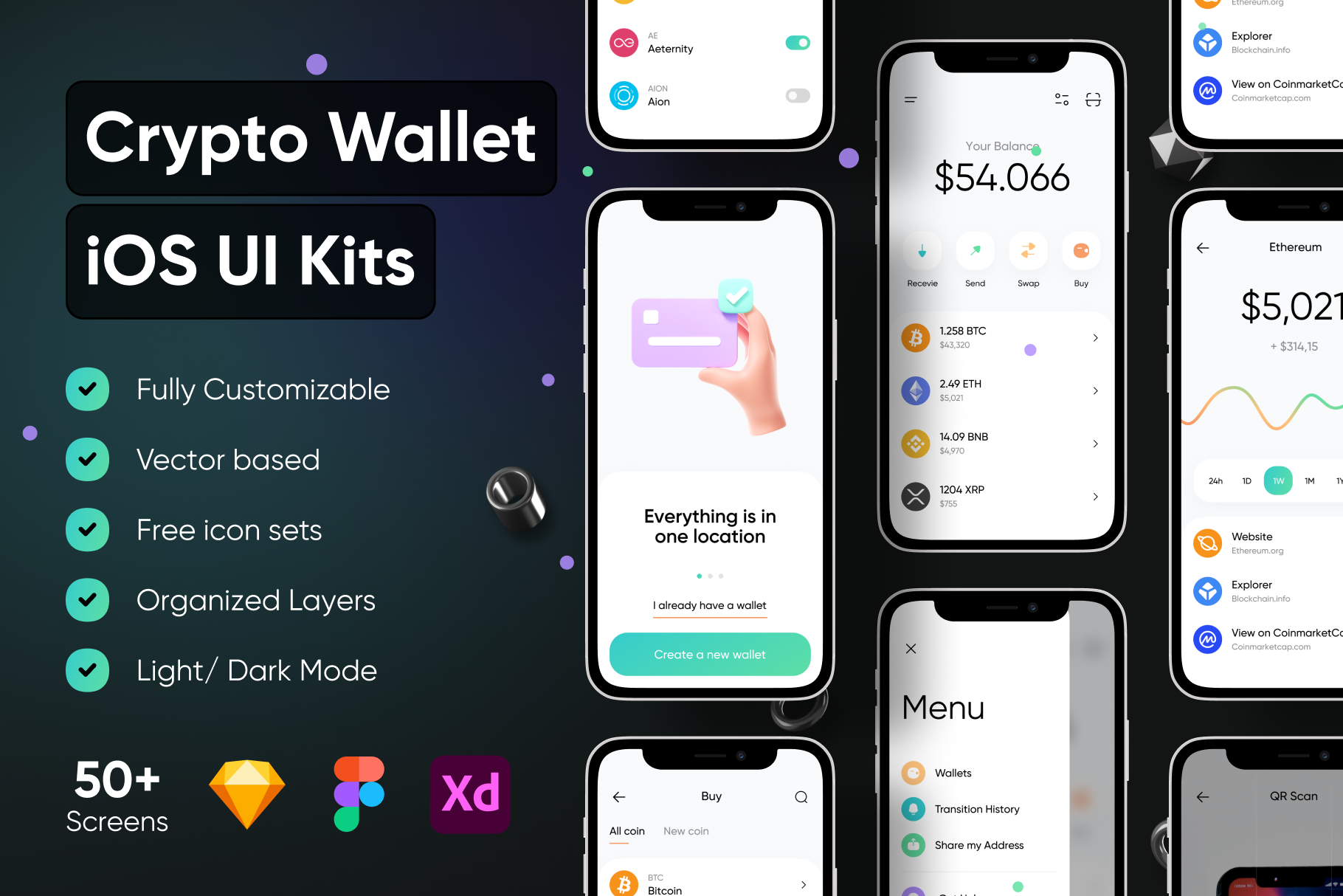 mobile crypto wallet ios