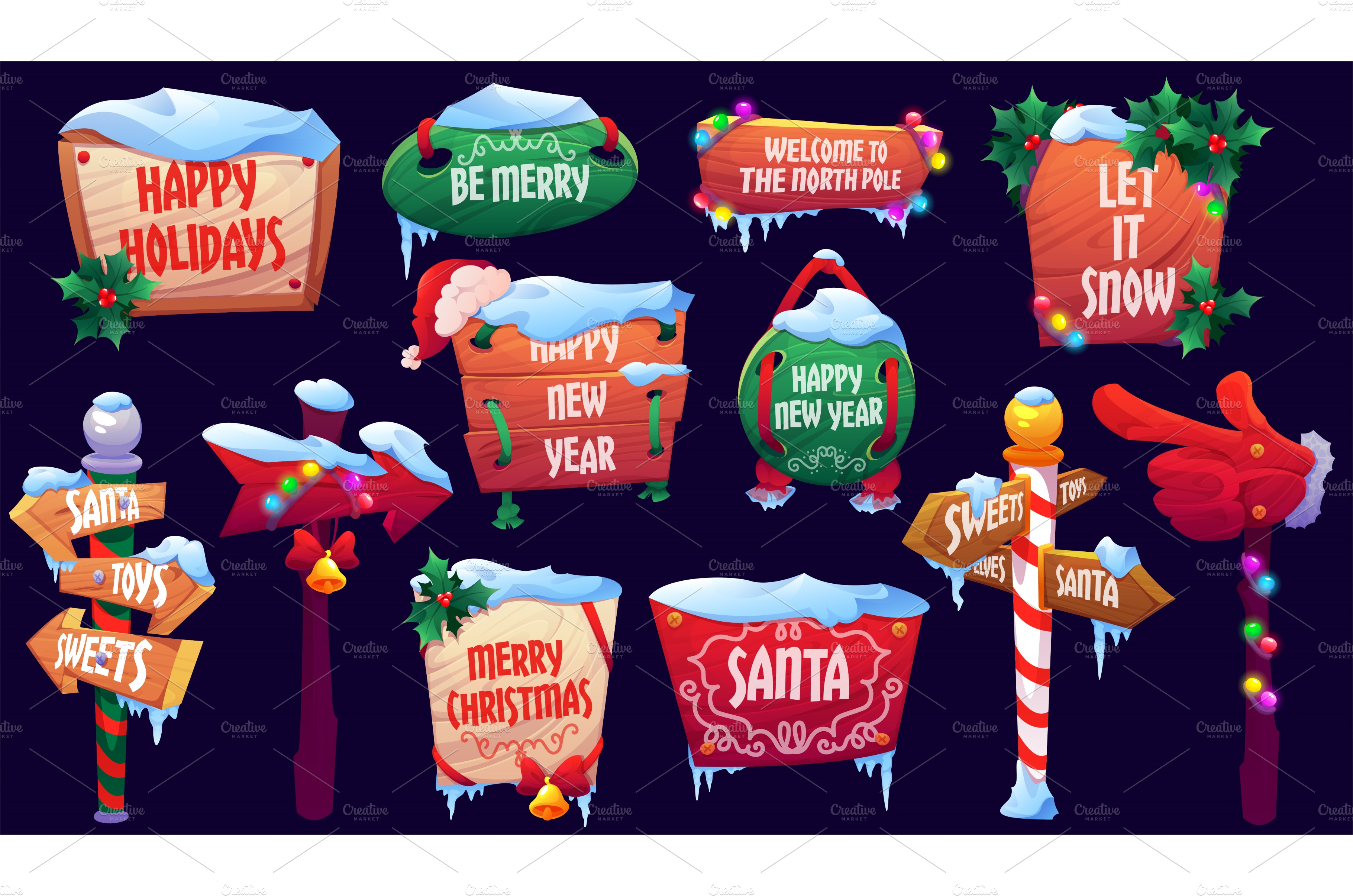 christmas-signboards-wooden-signs-vector-graphics-creative-market