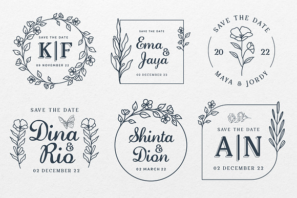 Elegant Wedding Monogram Premade Wedding Logo Design Wedding Invitation  Couple Logo Monogram Wedding Design Save the Date Logo 