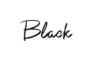 hand-written name of the color black | Background Graphics ~ Creative ...