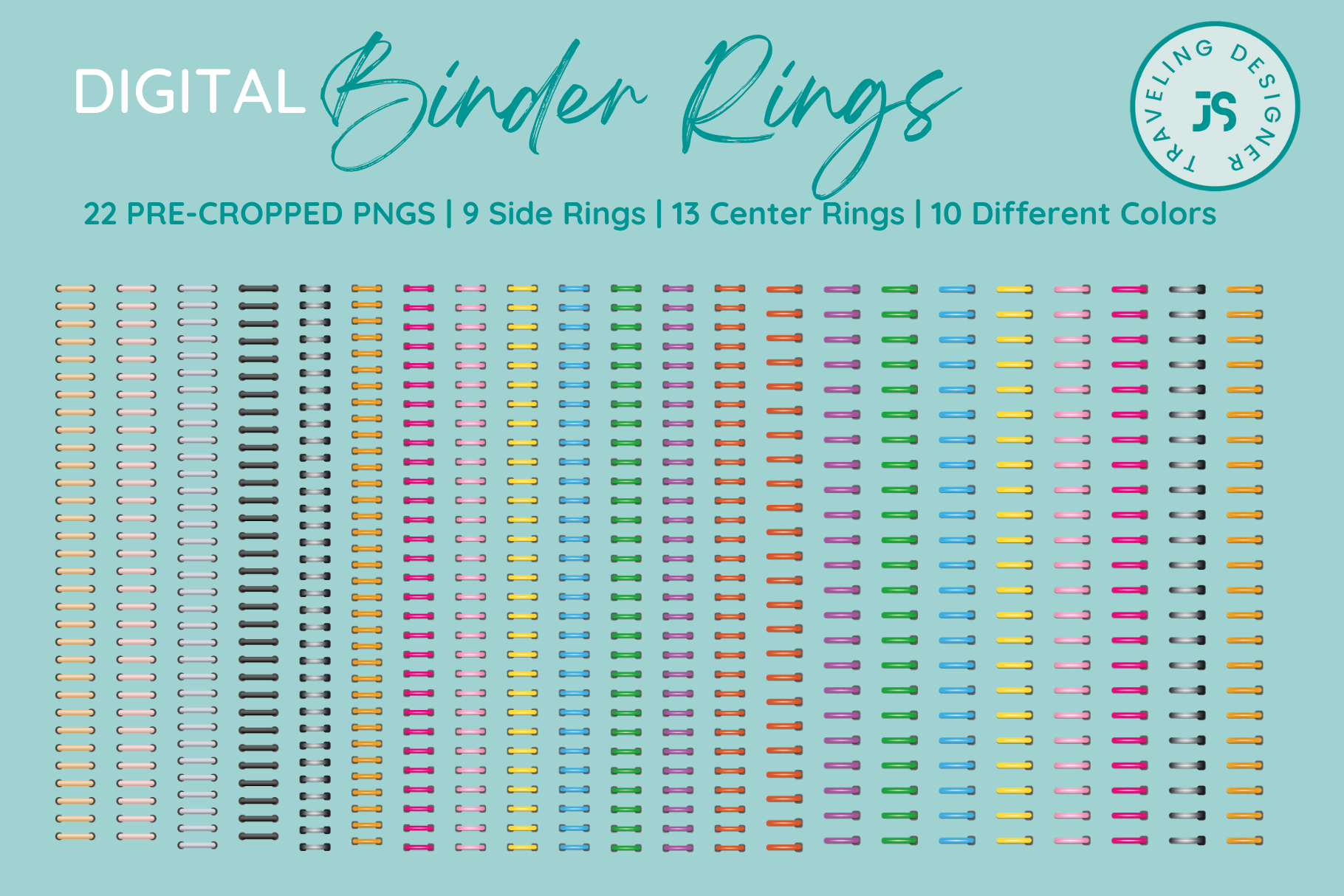 Digital Planner Binder Rings  Creative Market