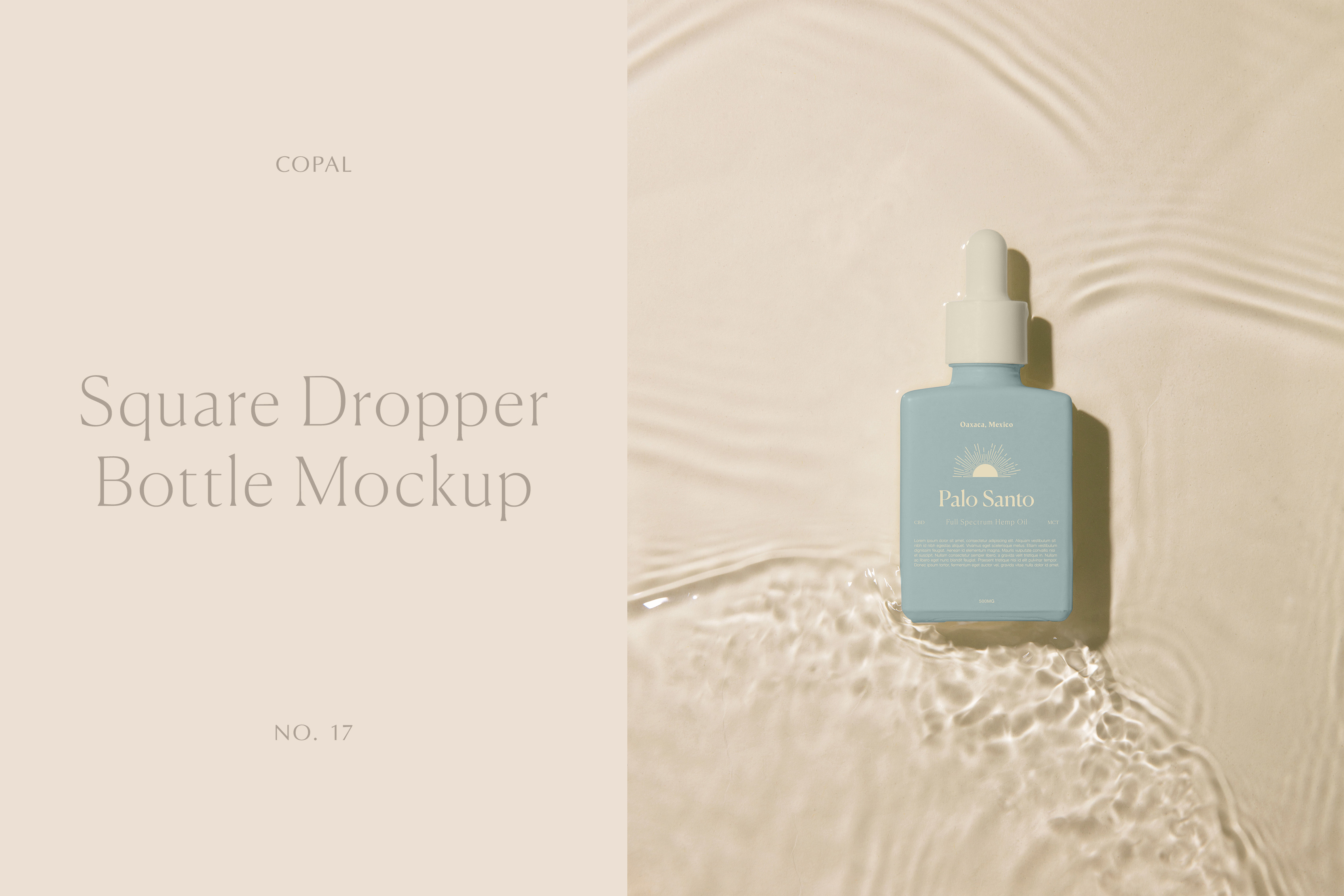 Square Dropper Bottle Mockup No. 17 | Packaging Mockups ~ Creative Market