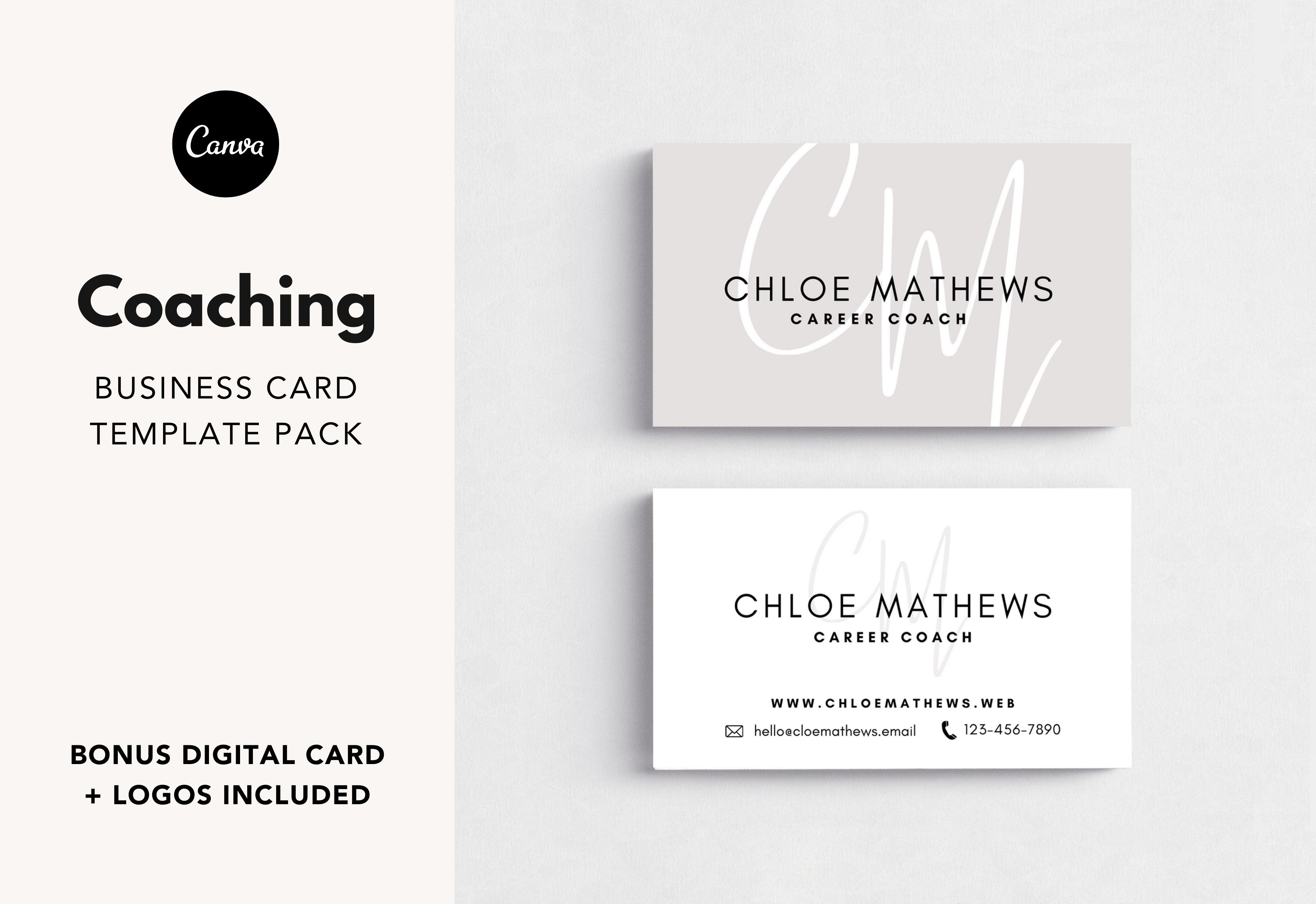 Minimal White Business Card  Business Card Templates ~ Creative Market