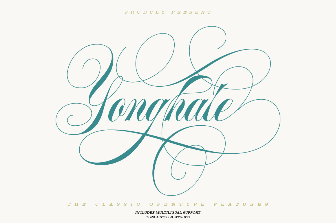 Yonghate | Script Fonts ~ Creative Market