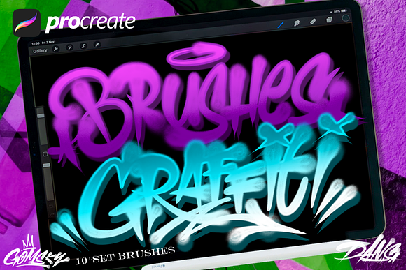 Graffiti Marker Brushes for Procreate