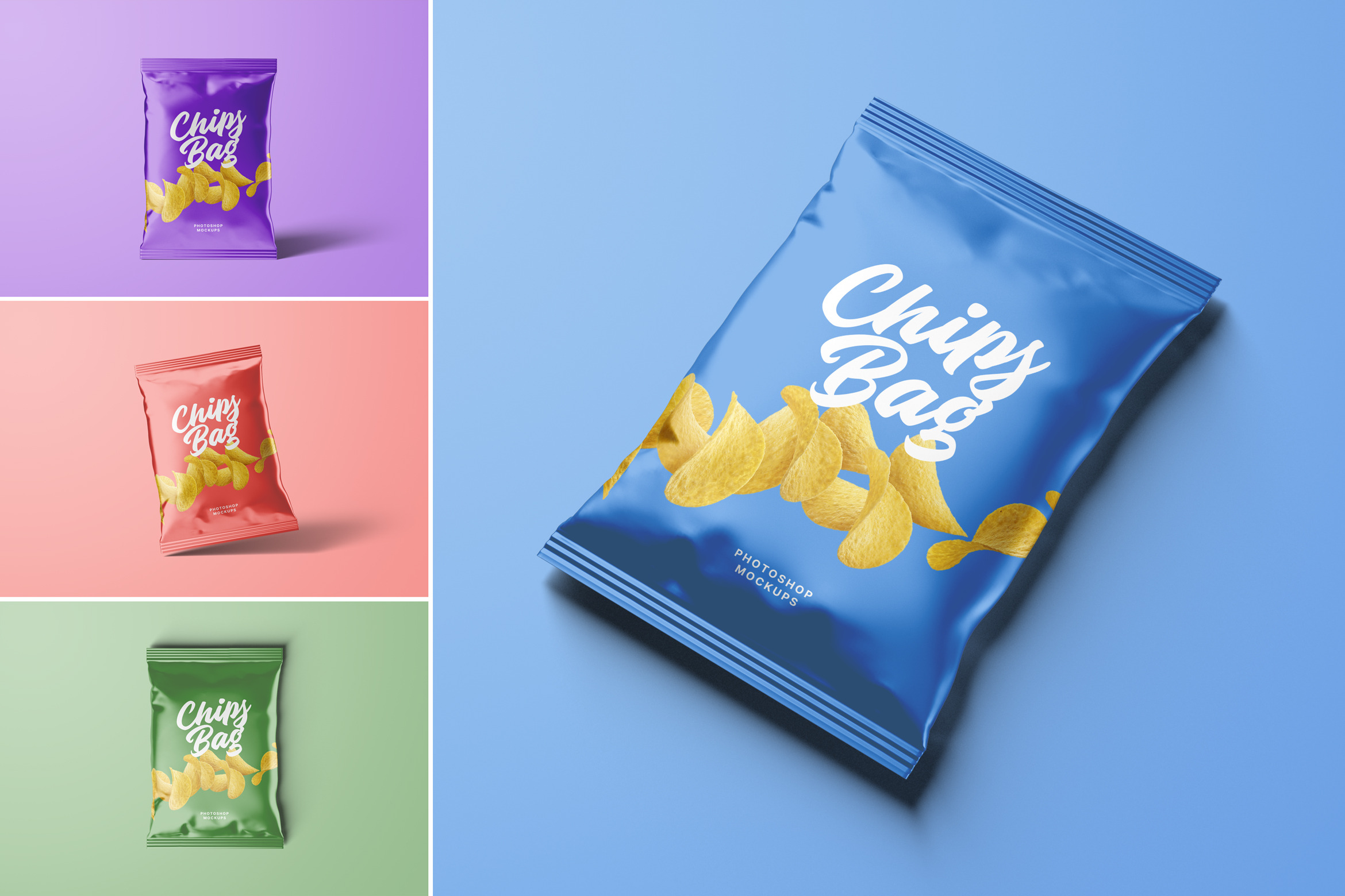 Chip Bag Template, Canva Chip Bag Mockup