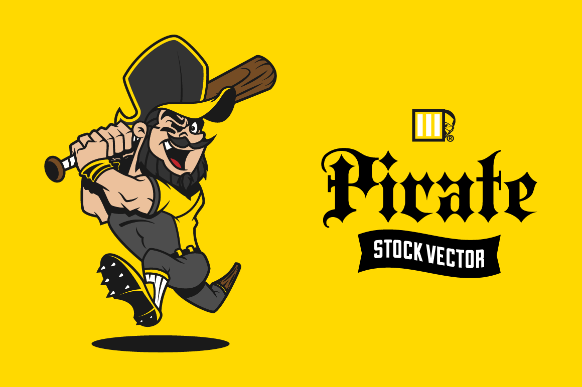 Pirate Mascot Stock Vector | Pre-Designed Illustrator Graphics