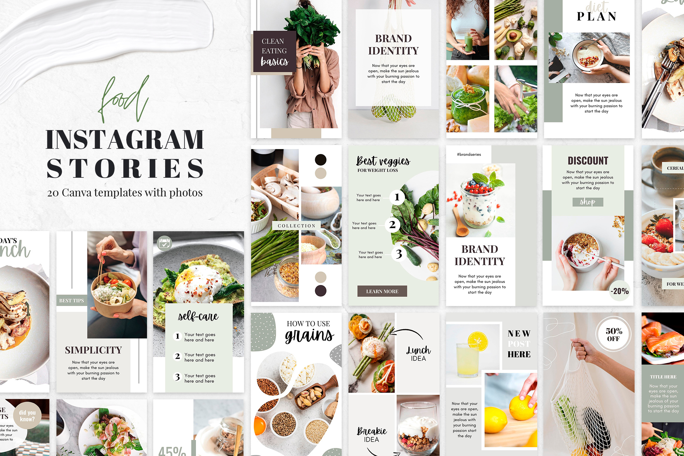 Food Instagram Story Templates | Creative Market