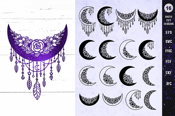 60 Moon SVG Bundle, Night moon svg, Moon dxf, Moon png, Moon eps, Moon  vector, Moon cut files, Moon phases svg, Full moon svg, Moon SVG