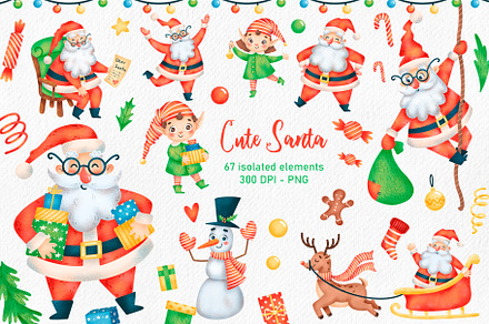 Santas Mail Clipart - Huckleberry Hearts