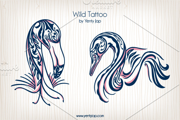 Wild Animal Tattoo | Pre-Designed Illustrator Graphics ~ Creative Market