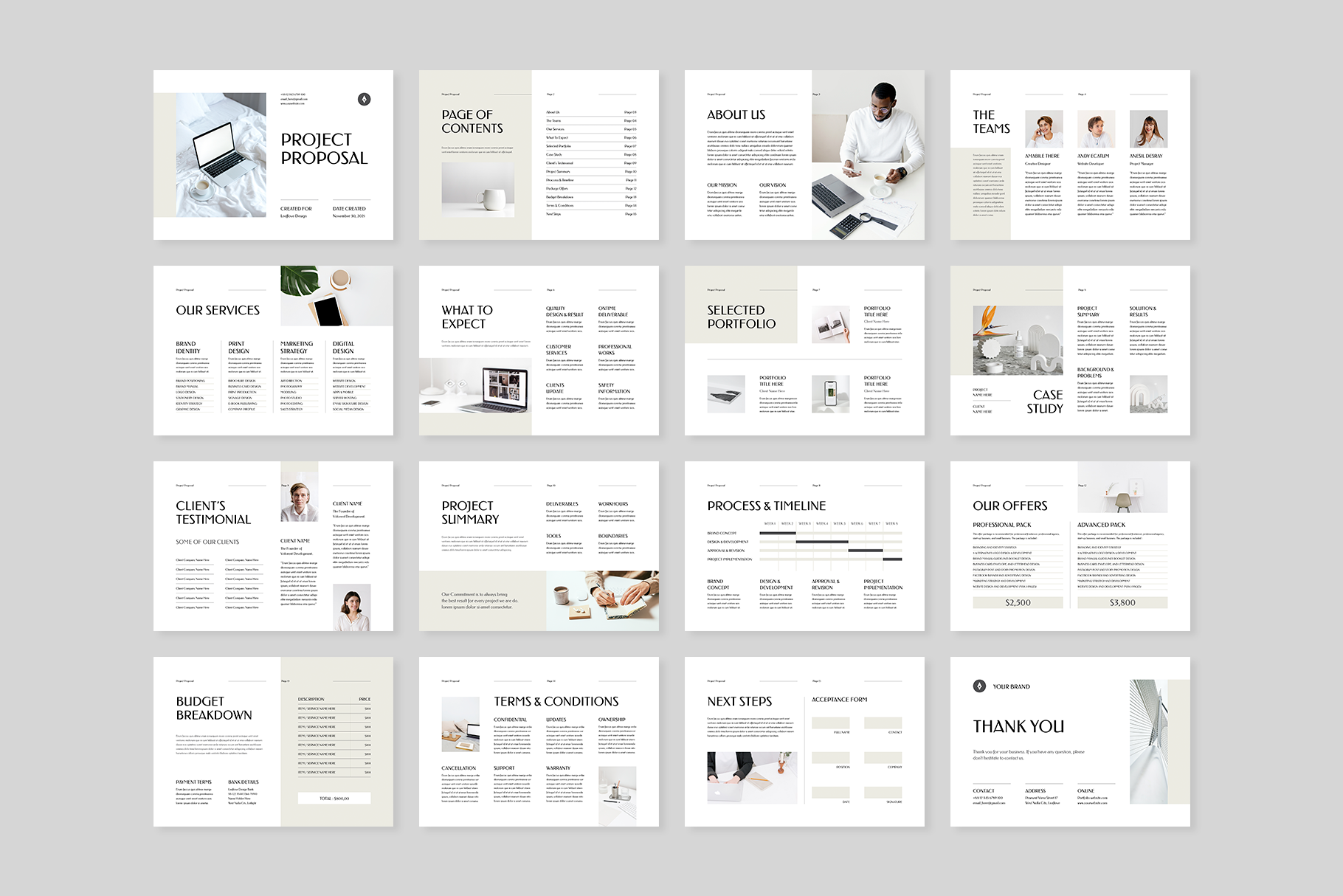 Proposal | MS Word & Indesign | Brochure Templates ~ Creative Market