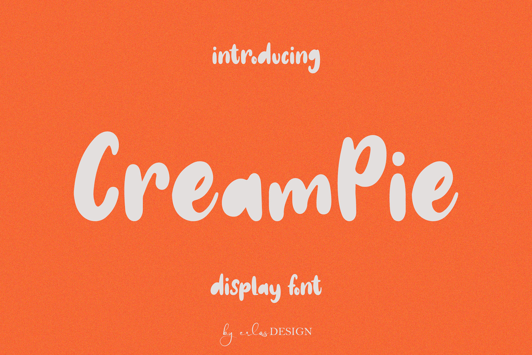 CreamPie - Handwritten Display Font | Creative Market