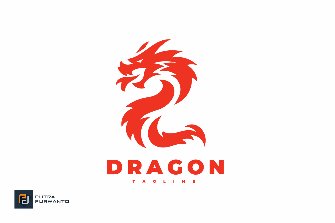 Red Dragon Mascot Logo Design | Illustrator Templates ~ Creative Market