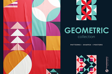 Basic Shapes Pattern Collection - Digital Download