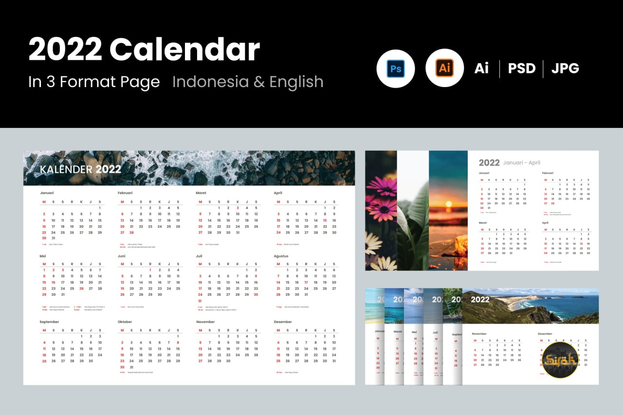 presentation magazine calendar 2022