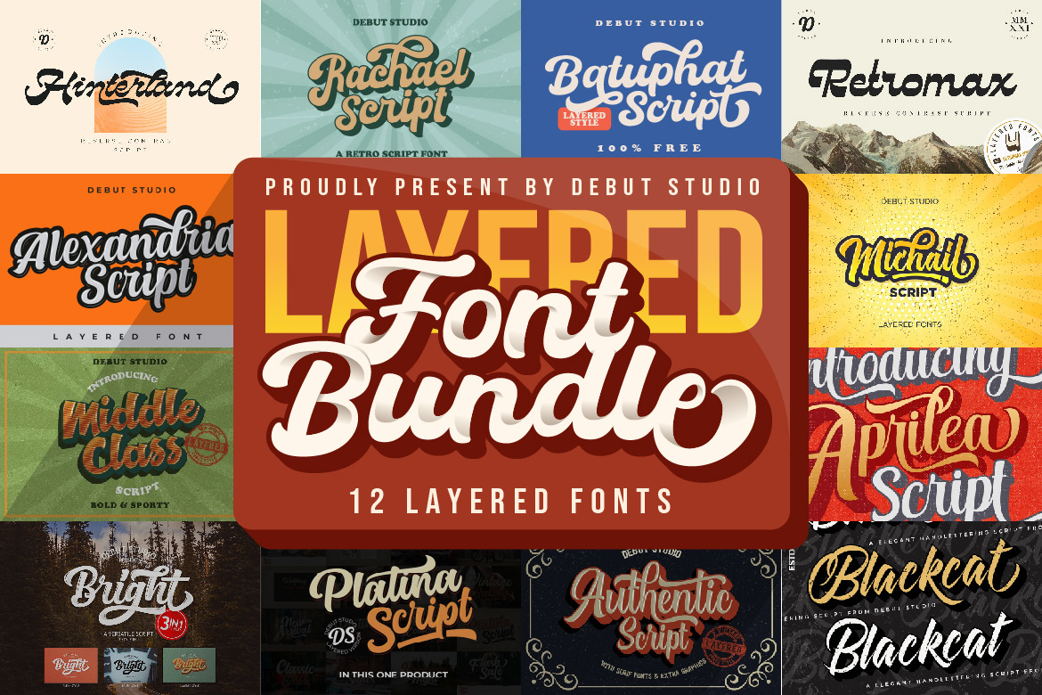 Belyard - Layered Script Font – MasterBundles