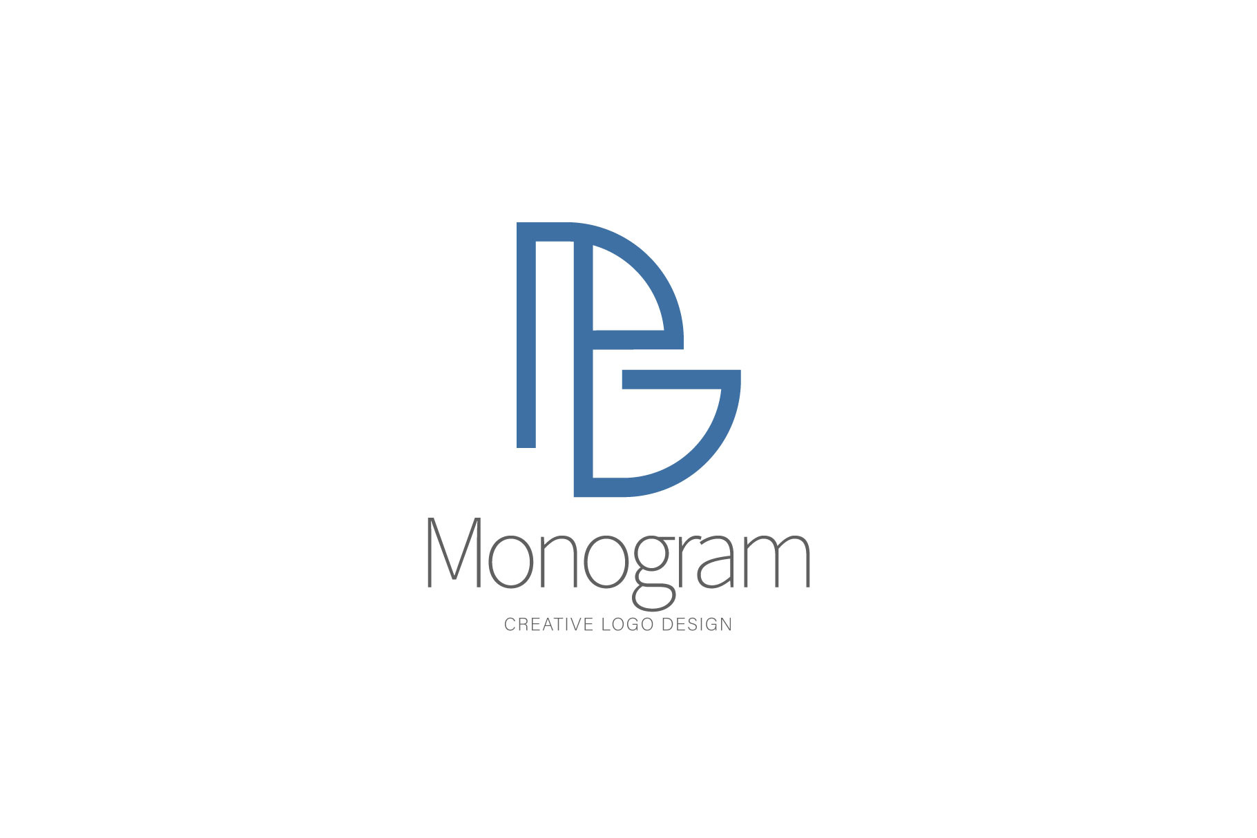 BG monogram | Creative Market