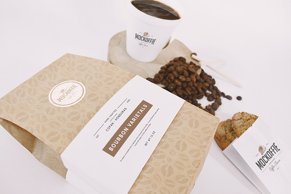 Download Coffee Bag and Cup Mockup | Creative Photoshop Templates ...