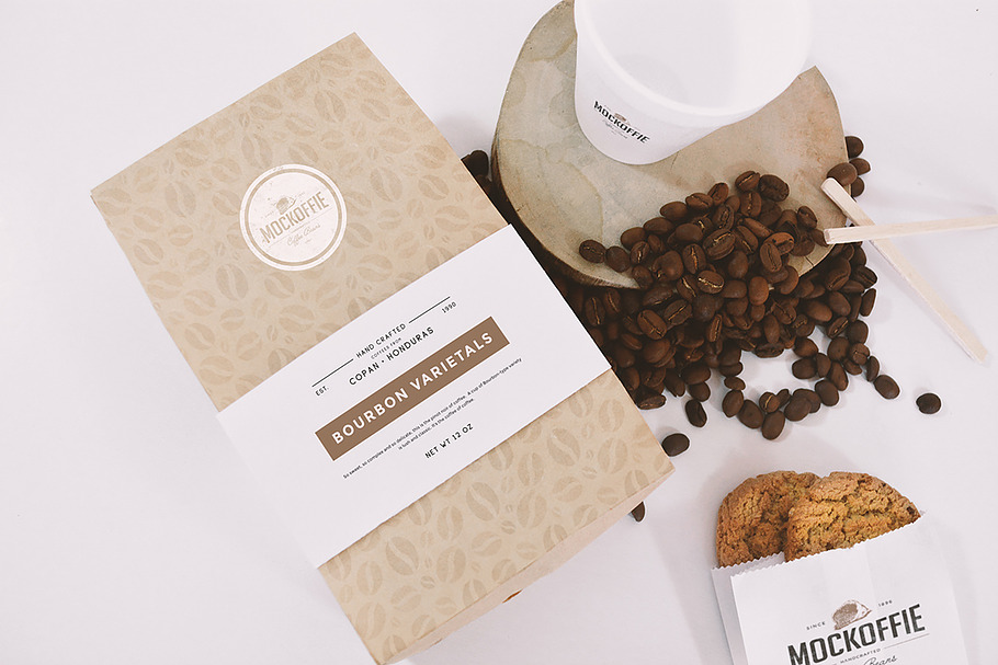 Download Coffee Bag and Cup Mockup | Creative Photoshop Templates ...