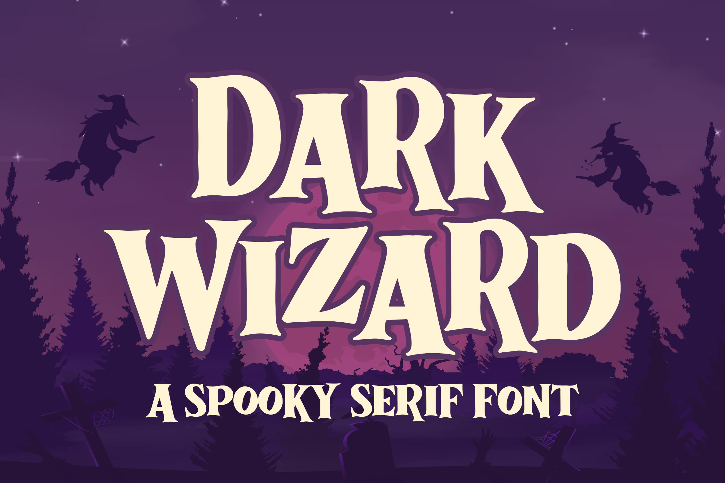 Dark Wizard a Spooky Serif Font | Serif Fonts ~ Creative Market