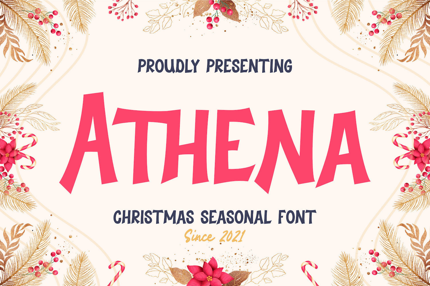 Athena Font  Script Fonts ~ Creative Market