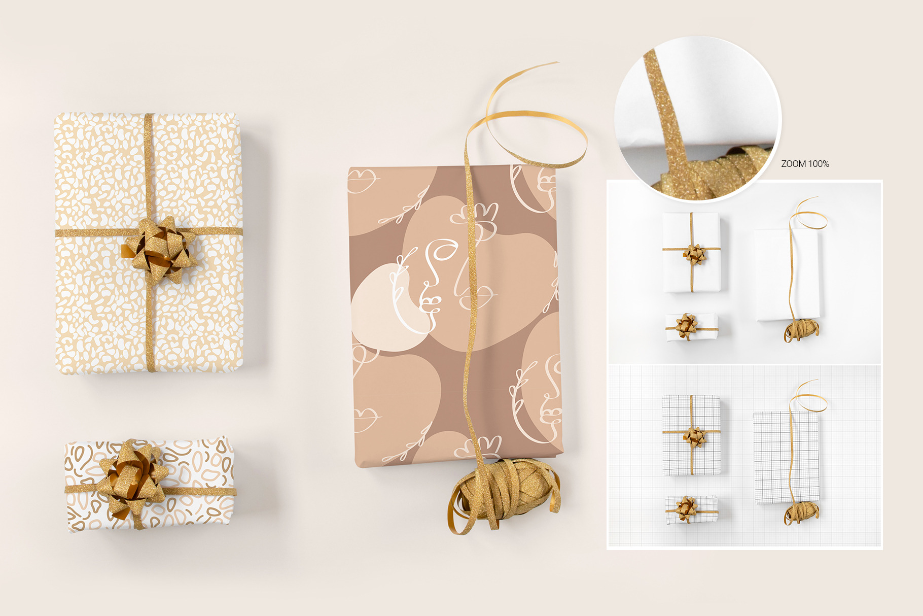 GIFT WRAP MOCKUPS | PSD | Packaging Mockups ~ Creative Market