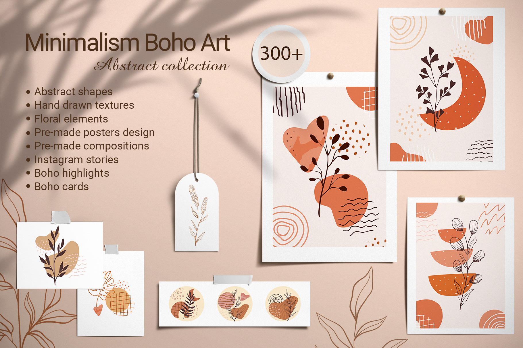 Minimalism-boho-art | Creative Market