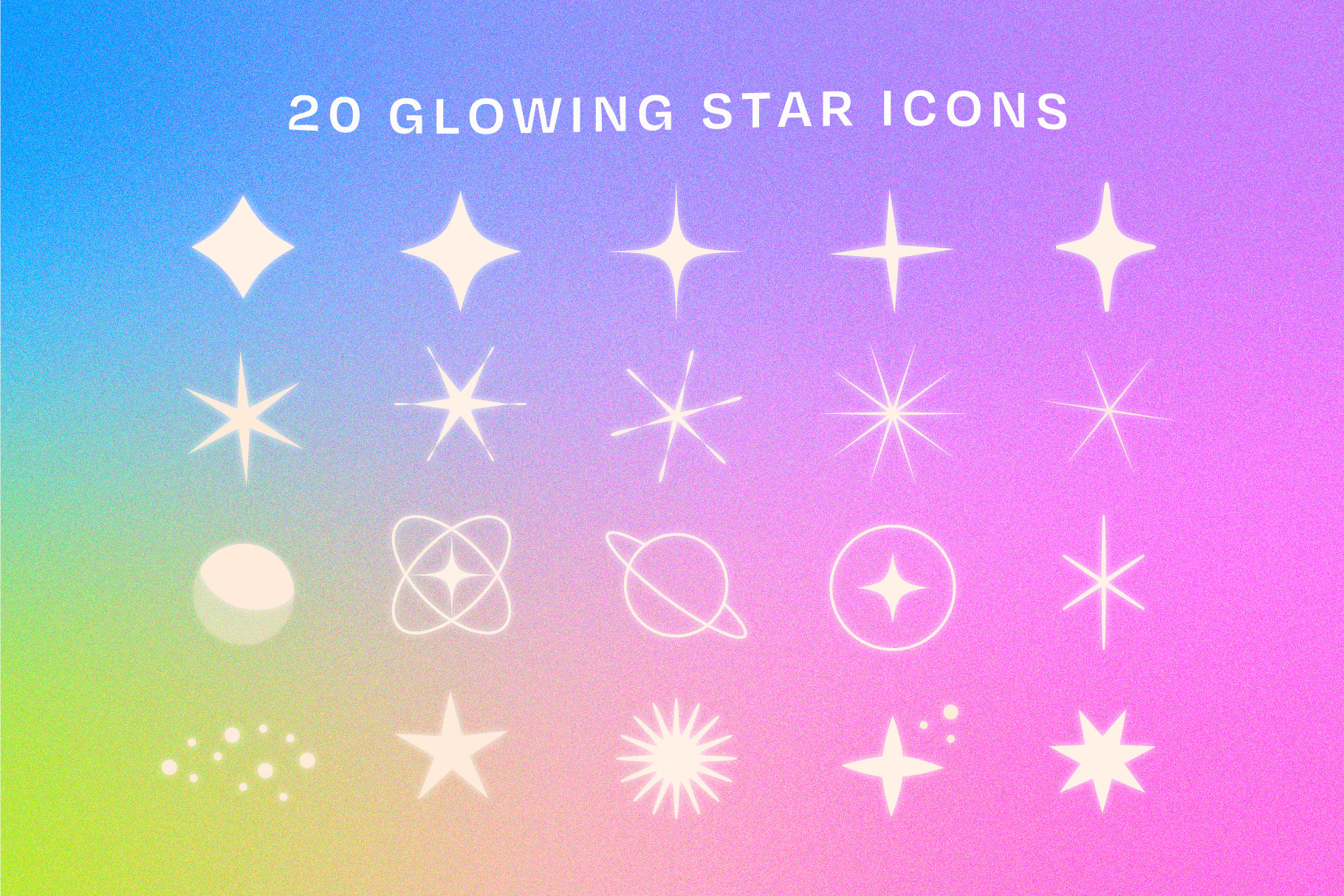 The Twinkling Star Vector Pack | Creative Market