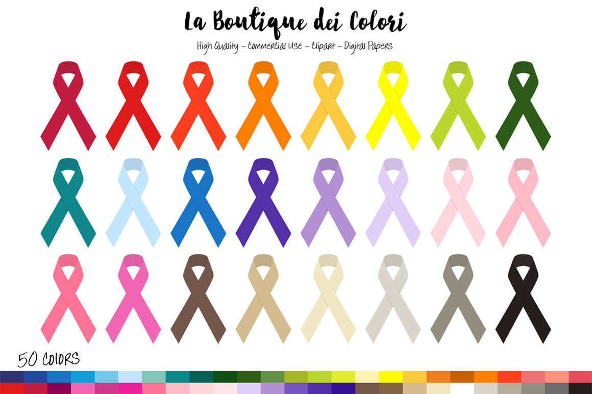 50 Rainbow Awareness Ribbon Clipart Custom Designed Illustrations Creative Market