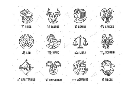 signs of the zodiac | Background Graphics ~ Creative Market