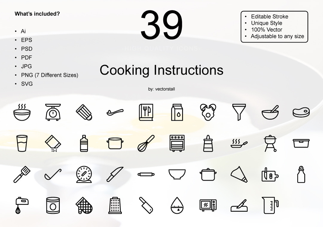 Cooking Instructions Template