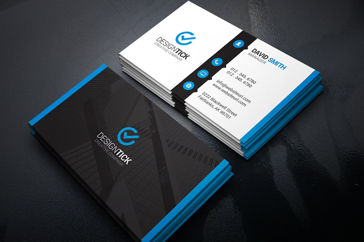 Modern Creative Business Card Creative Photoshop Templates Creative Market