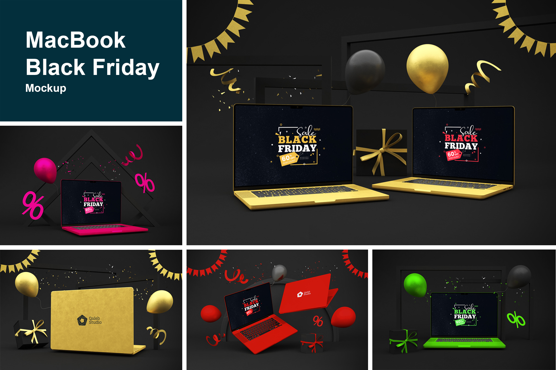 MacBook Black Friday Mockup Creative Market