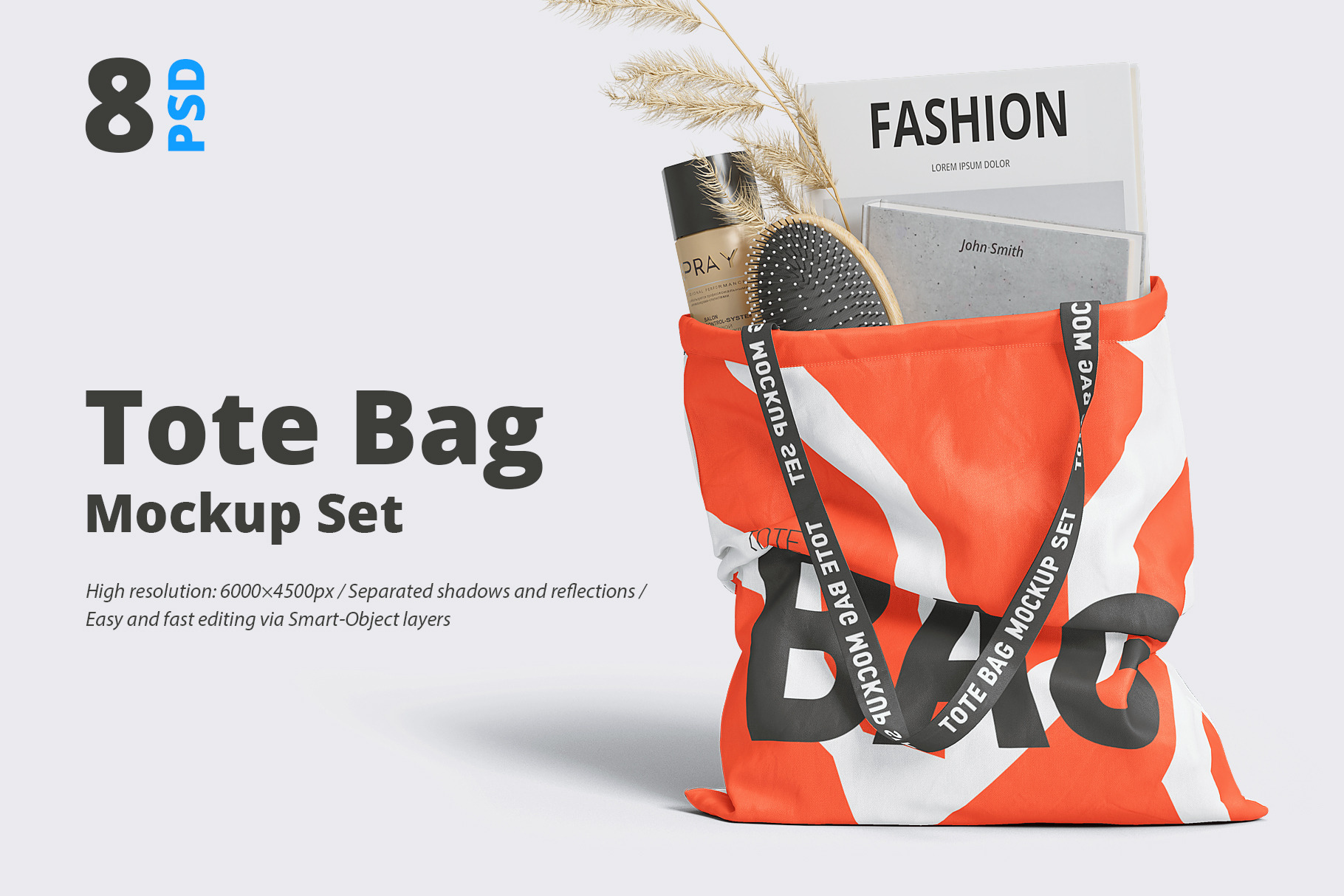 Free Small Canvas Tote Bag Mockup (PSD)