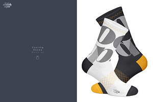 Download Cycling Socks 3 Types Mockup Creative Photoshop Templates Creative Market PSD Mockup Templates