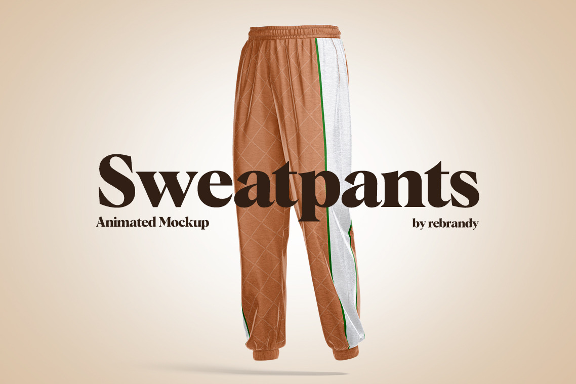 Sweatpants Mockup Projects :: Photos, videos, logos, illustrations