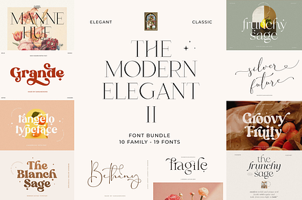 Modern Popular Font Bundle - SALE | Serif Fonts ~ Creative Market