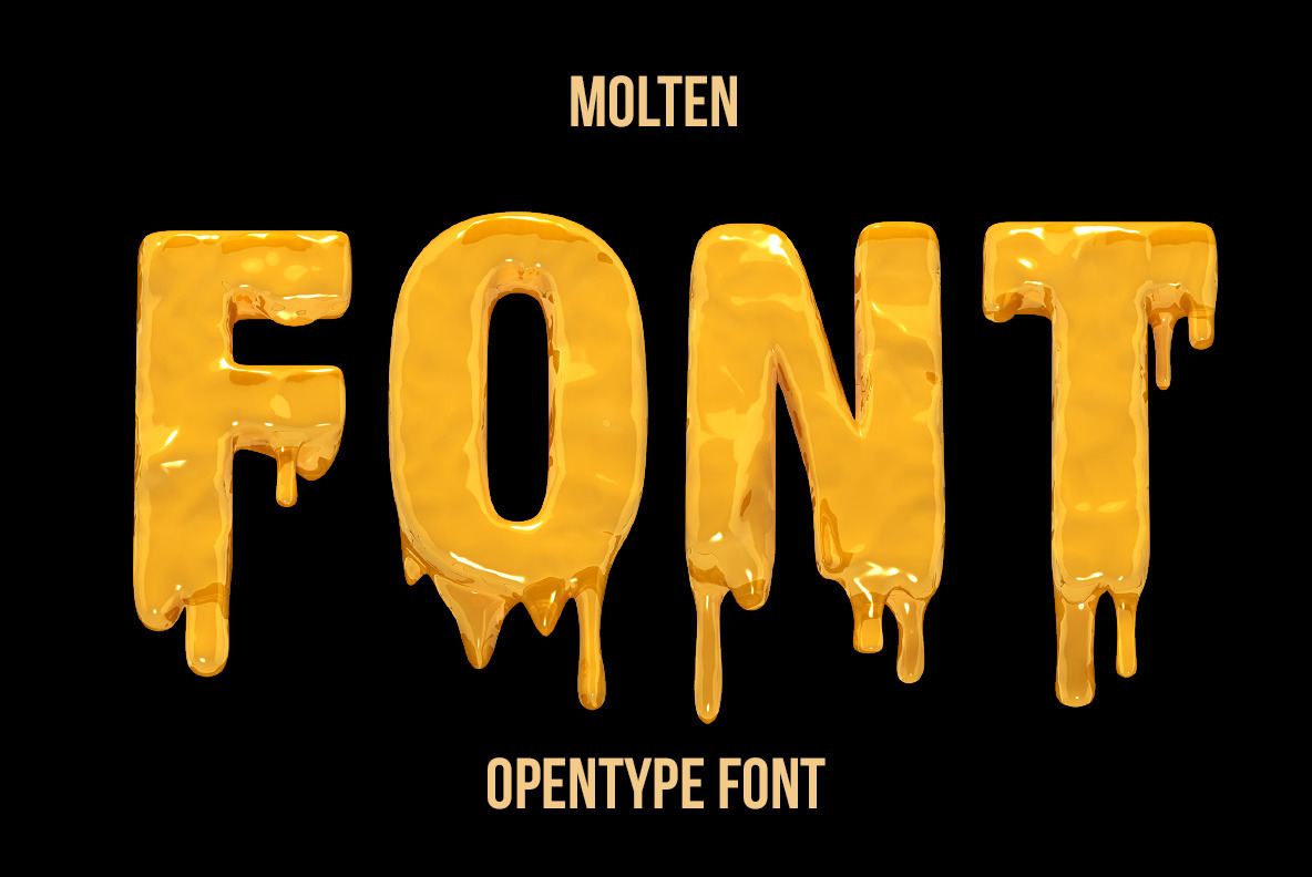 Molten Font | Symbol Fonts ~ Creative Market