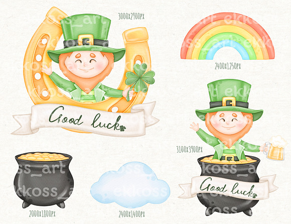 Leprechaun ClipArt - St. Patrick's Day Leprechauns - Irish Leprechauns  Graphics - Sublimation PNG